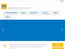 Tablet Screenshot of chapelhaven.org